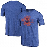 Men's Edmonton Oilers Fanatics Branded Personalized Insignia Tri Blend T-Shirt Royal FengYun,baseball caps,new era cap wholesale,wholesale hats